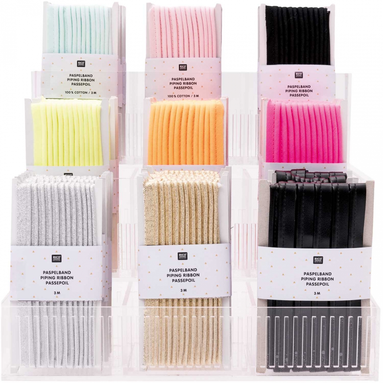RICO DESIGN Paspelband  1CM X 3M - Mint